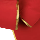Giant 3D 11-Loop Velveteen Commercial Christmas Bow With Trim - 40" - Red and Gold